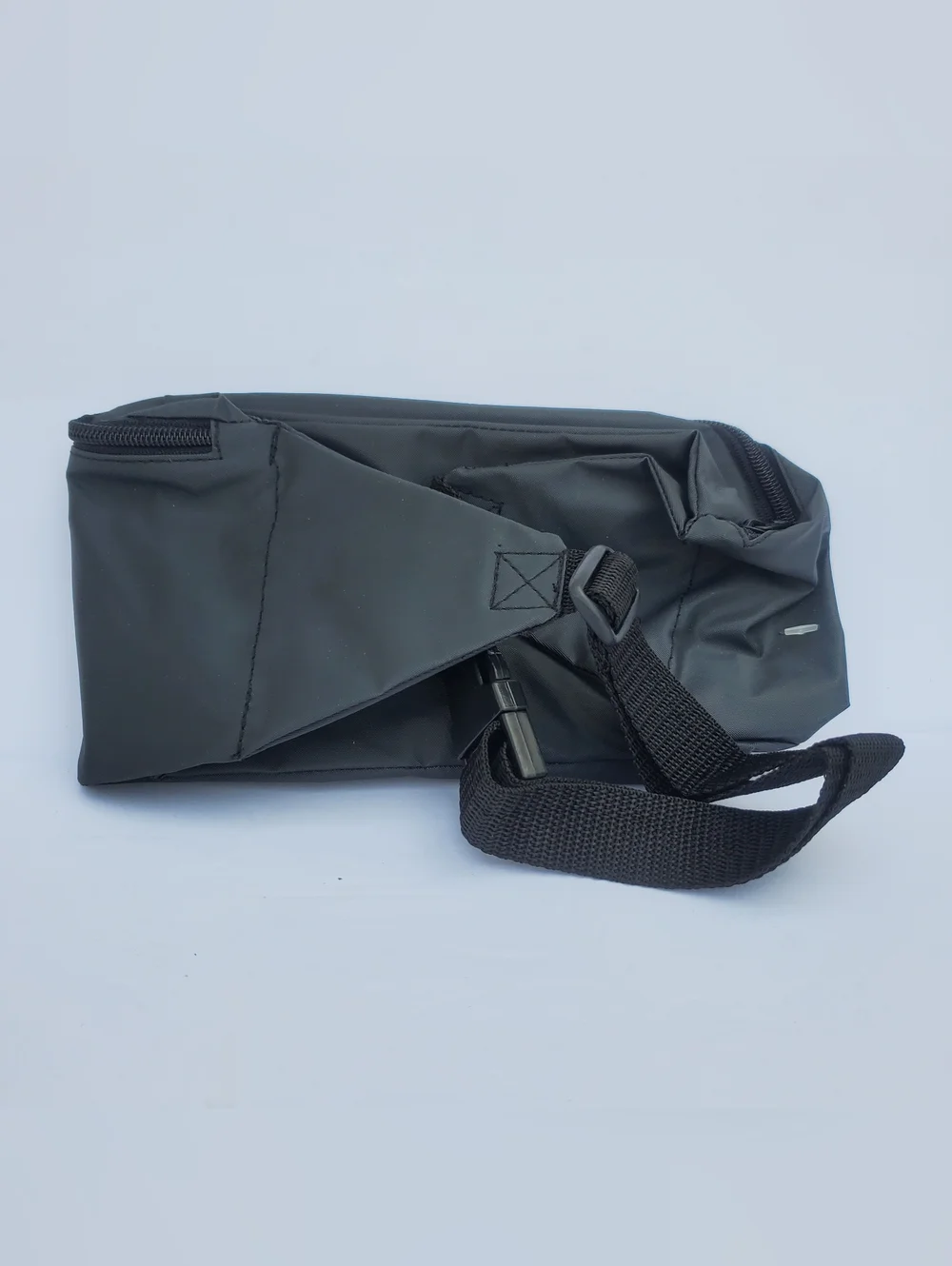 Retro Nikon Black Nylon Waist Pack Camera Bag Adjustable Strap Zipper 2 Pockets